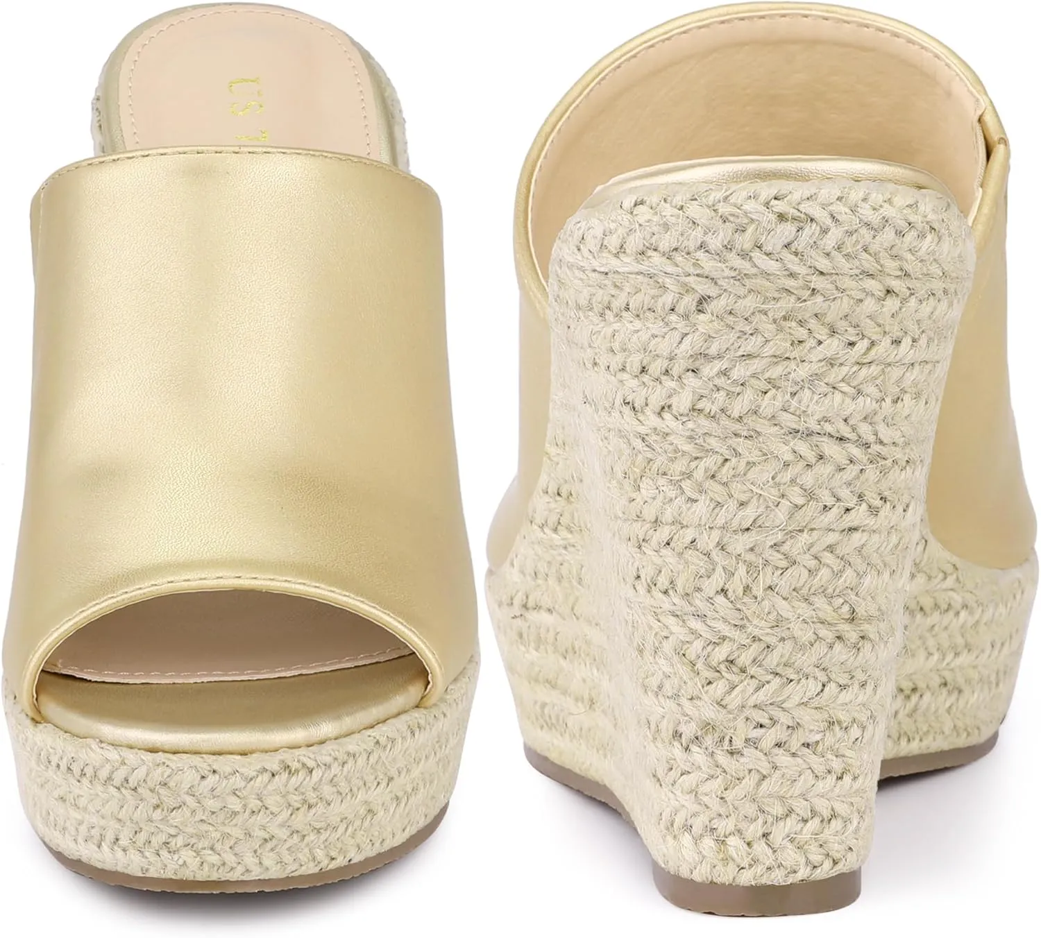 Perphy Open Toe Espadrille Wedge Heel Platform Slide Sandal for Women