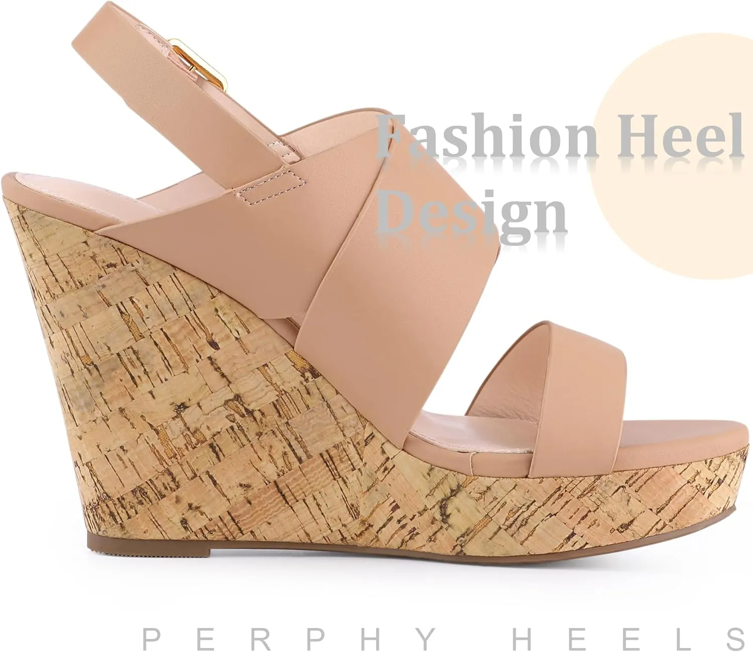 Perphy Open Toe Platform Wedge Sandals for Women