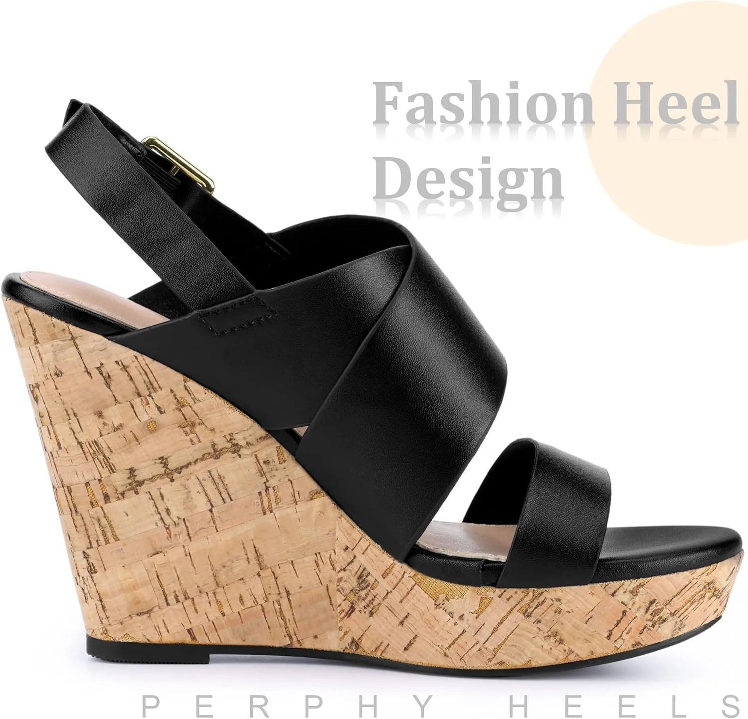 Perphy Open Toe Platform Wedge Sandals for Women