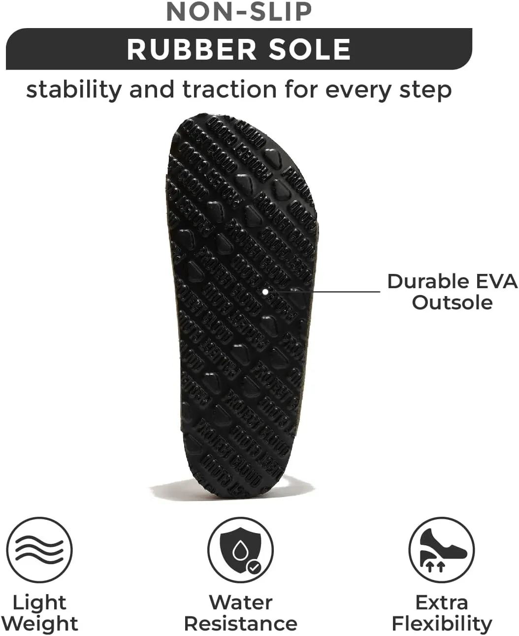 Project Cloud Genuine Leather Flat Sandals Women Beach Essentials Womens Sandals Memory Foam Vacation Essentials Slides for Women Footwear (Venita)