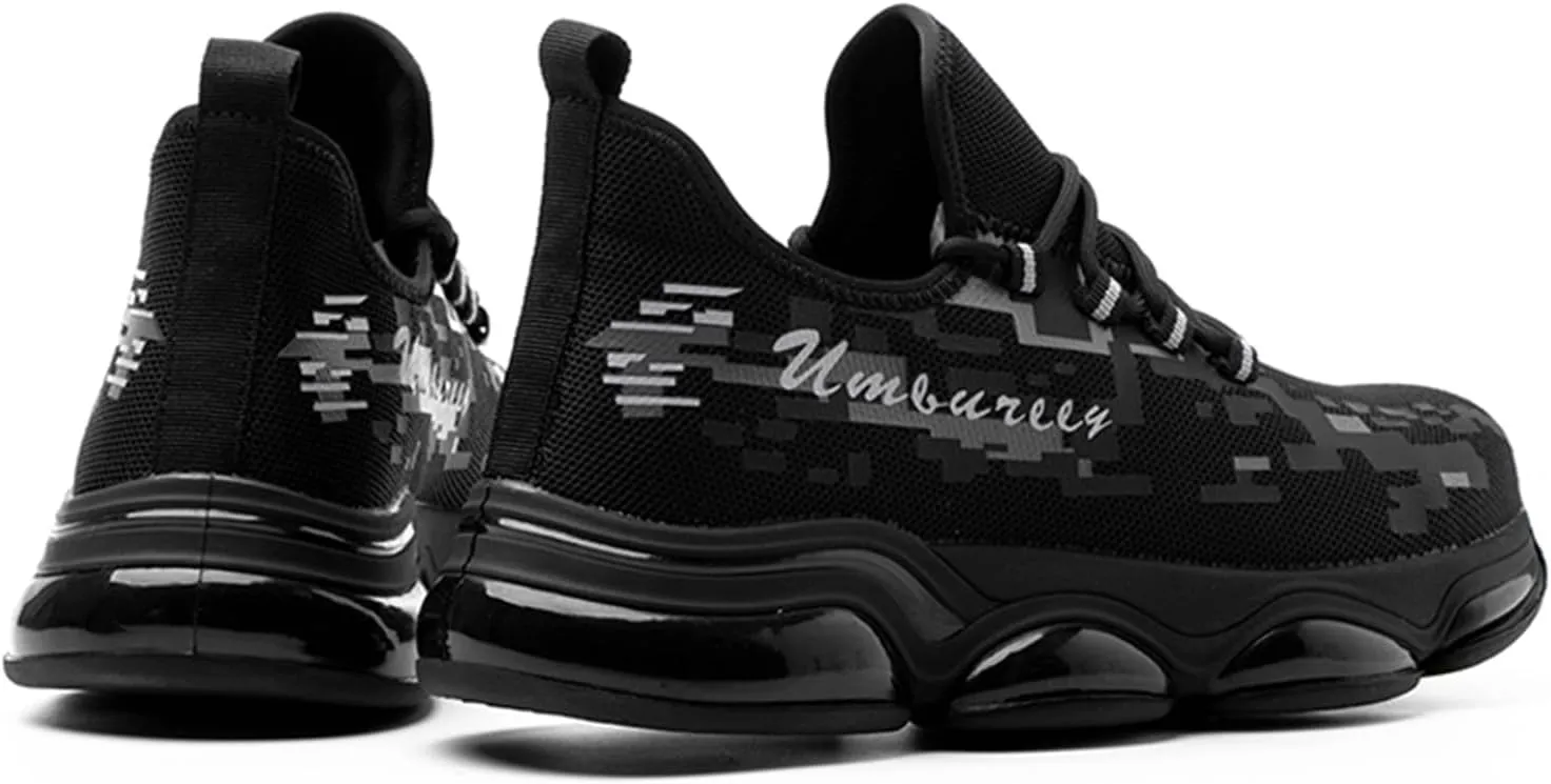 Safety Shoes for Men Work Steel Toe Shoes Lightweight Breathable Slip Resistant Construction Sneakers