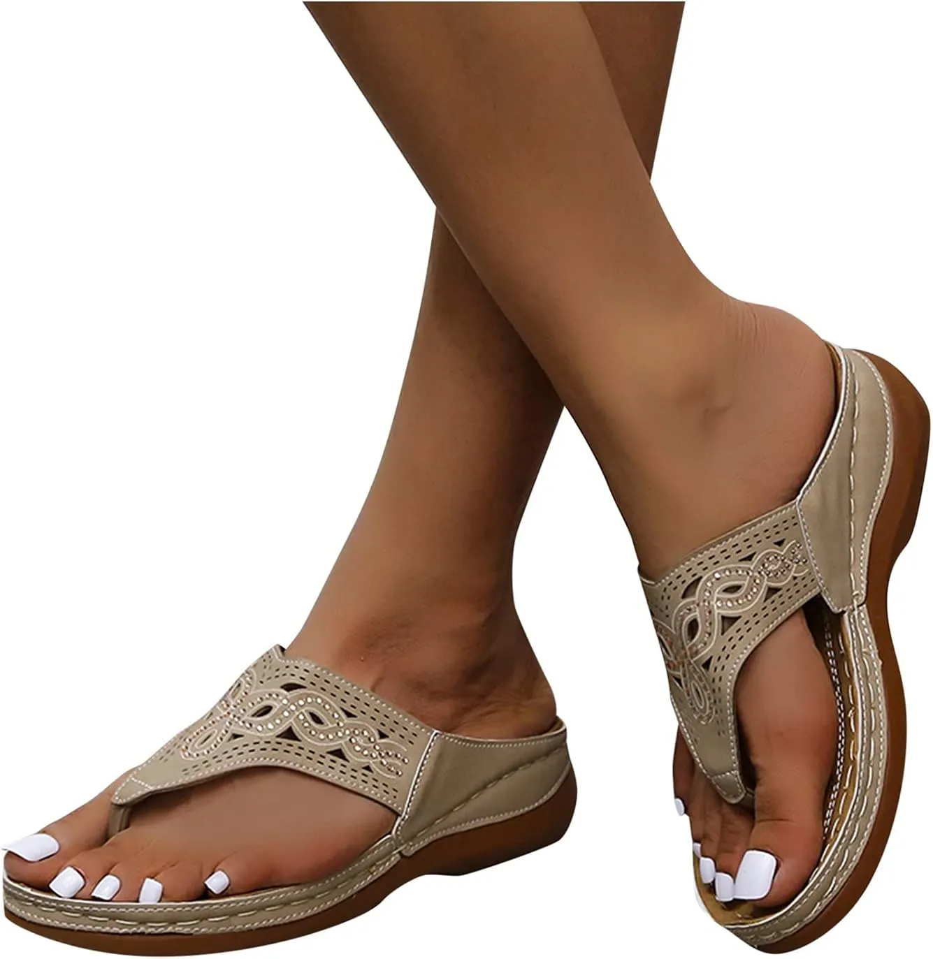 Sandals Women Orthopedic Wide Toe Box Shoes Women Mens Orthopedic Slides Plantar Gold Flat Sandals for Women Dressy Plantar Fasciitis Shoe Arch Support Platform Sandals Women Heel