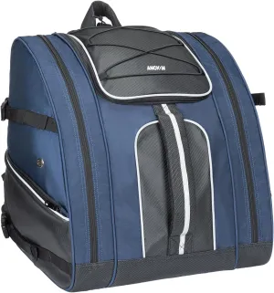 Ski Boot Bag, 55L Skiing and Snowboarding Travel Luggage, Waterproof Snowproof Ski Boot Bag Backpack for Store Ski Boots, Jacket, Skis, Snowboard, Helmet, Goggles, Gloves & Accessories