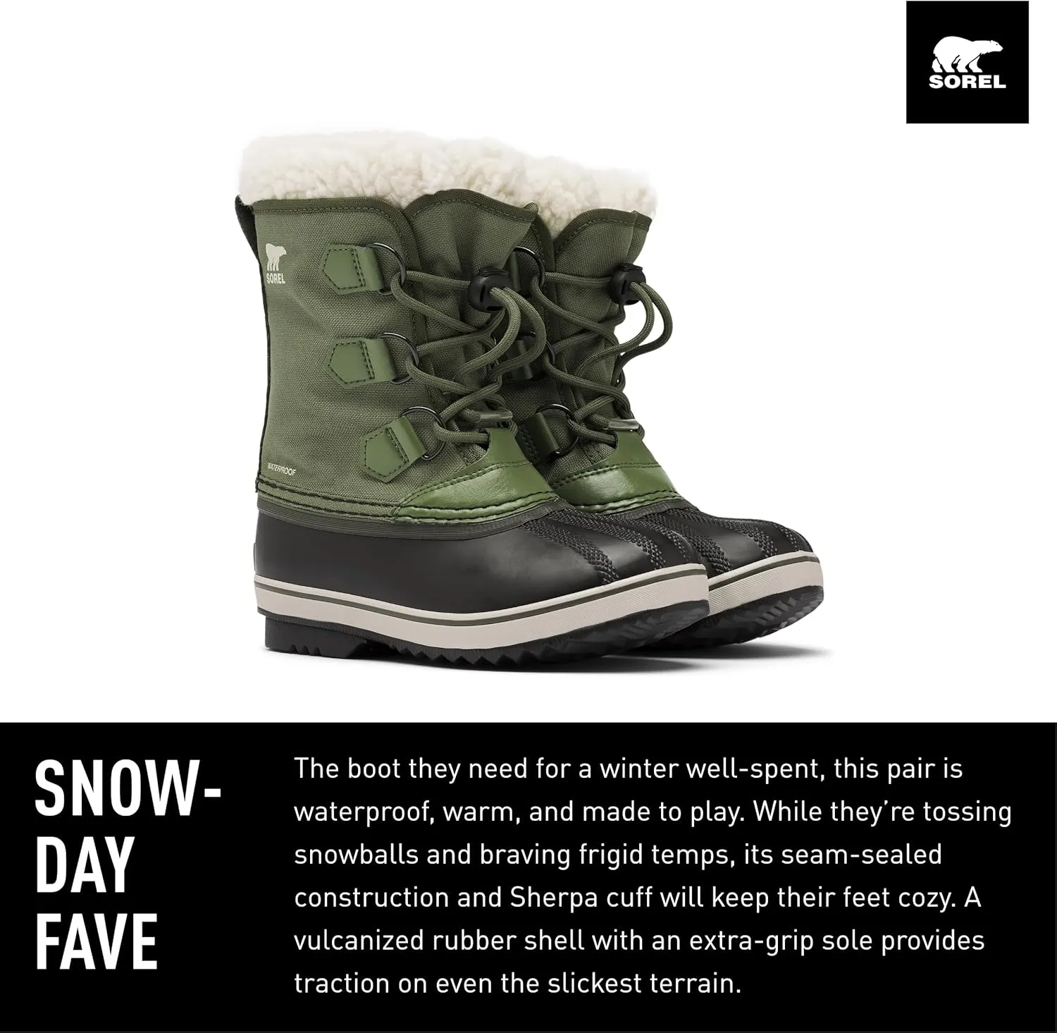 Sorel Children's Yoot Pac Nylon Waterproof Boot