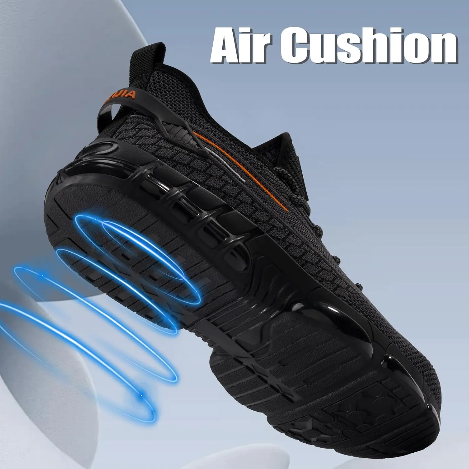 Steel Toe Shoes for Men Women Breathable Work Shoes Lightweight Steel Toe Footwear Industrial Construction Safety Shoe Indestructible Work Sneakers Blue