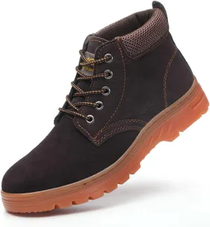 Steel Toe Shoes for Women Lightweight Work Safety Shoes Fashion Breathable Industrial Construction Steel Toe Sneakers