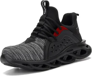 Steel Toe Shoes for Women Safety Shoes for Men Cushion Breathable Sneakers