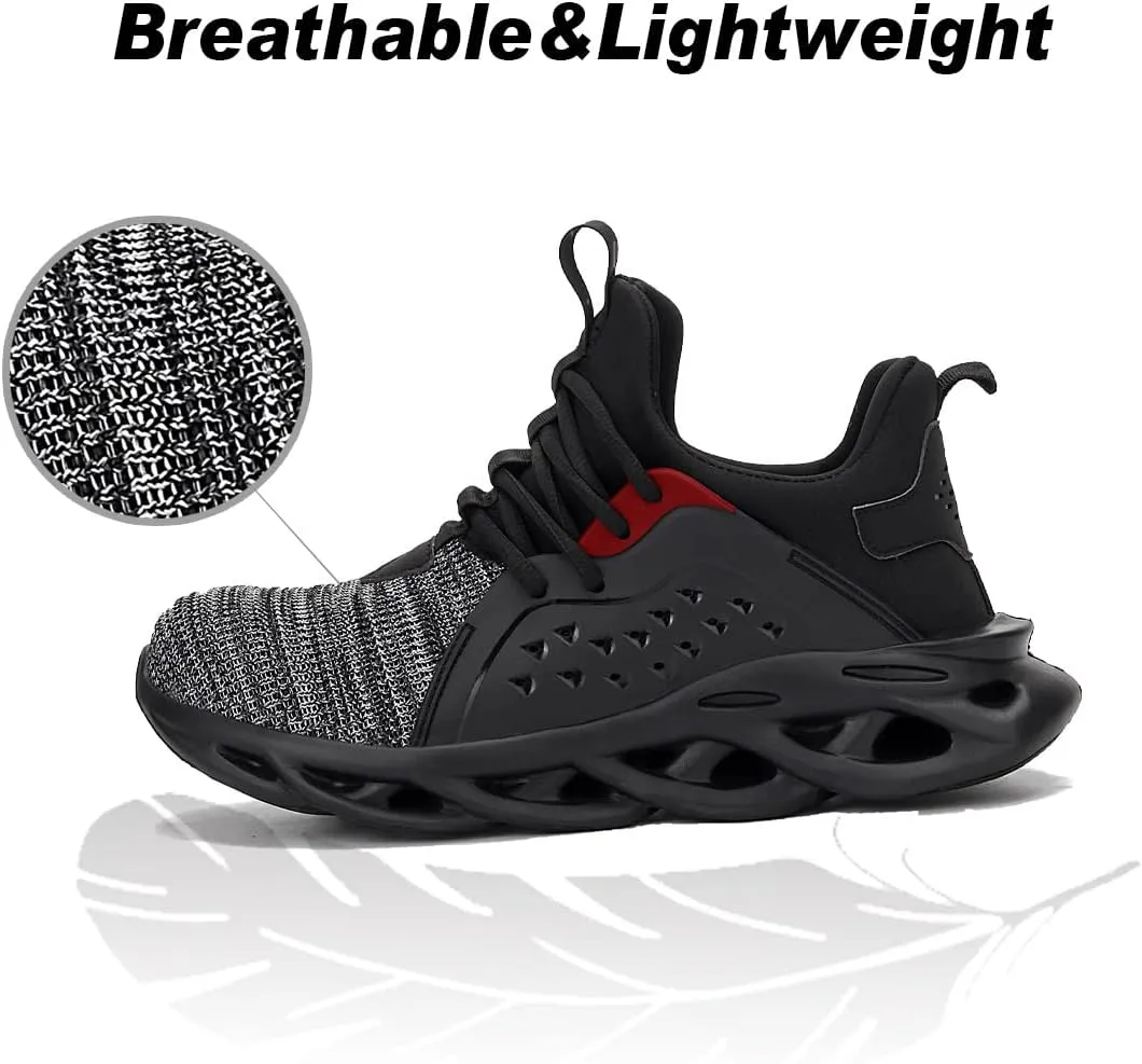 Steel Toe Shoes for Women Safety Shoes for Men Cushion Breathable Sneakers