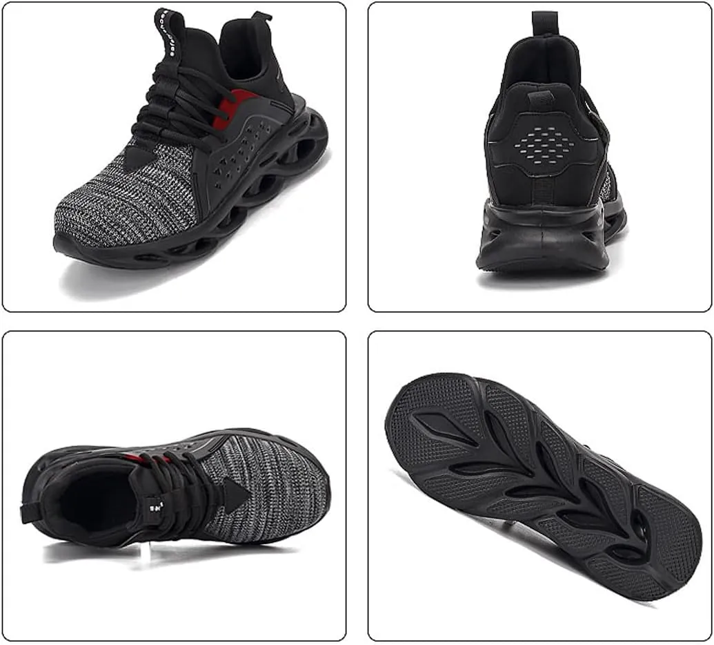 Steel Toe Shoes for Women Safety Shoes for Men Cushion Breathable Sneakers