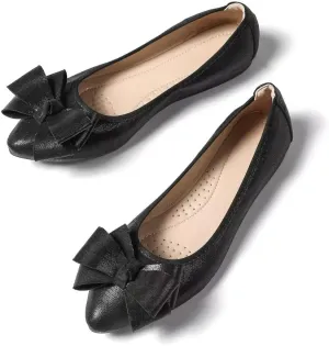 Stunner Womens Foldable Pointed Toe Ballet Flats Rhinestone Loafers Fashion Flats