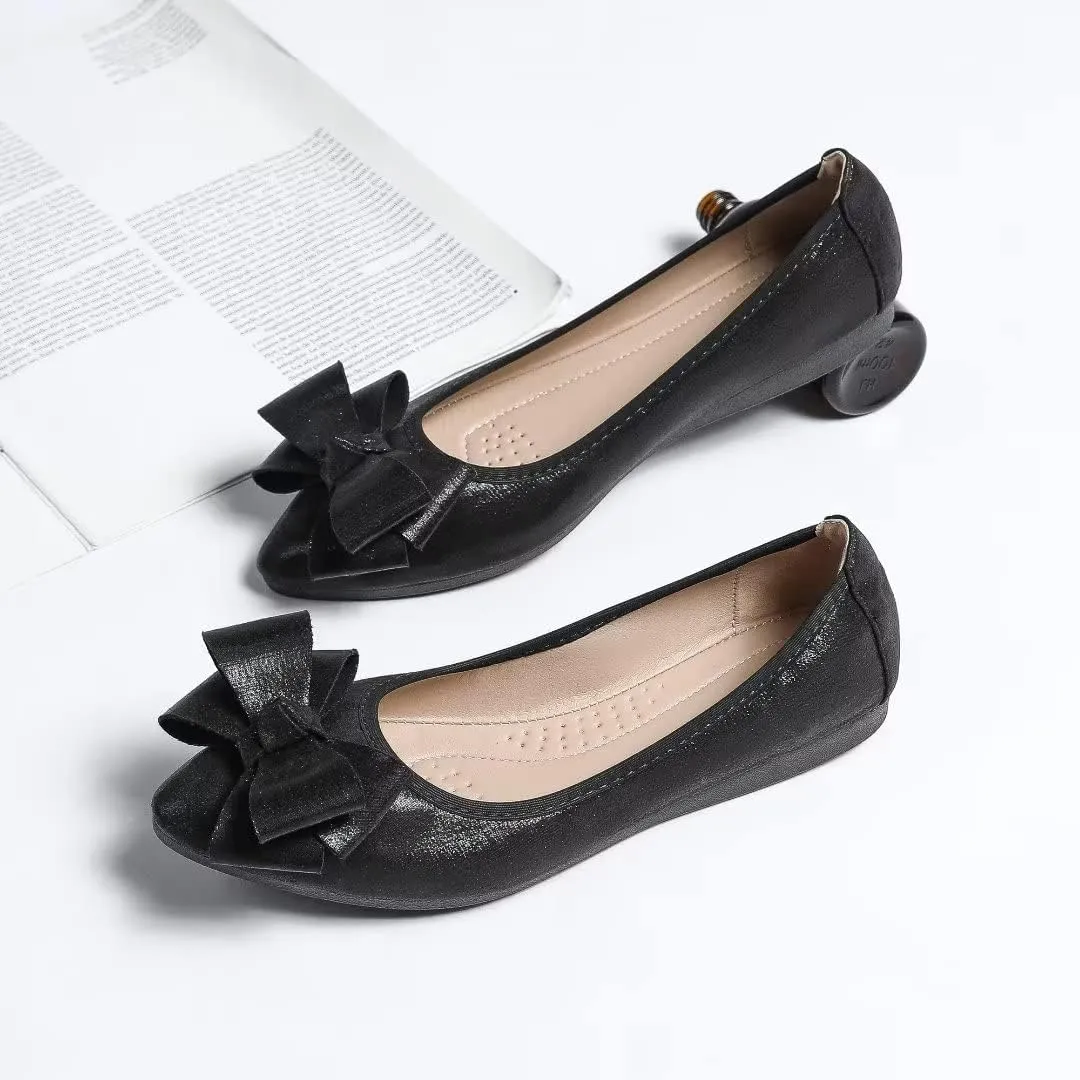 Stunner Womens Foldable Pointed Toe Ballet Flats Rhinestone Loafers Fashion Flats