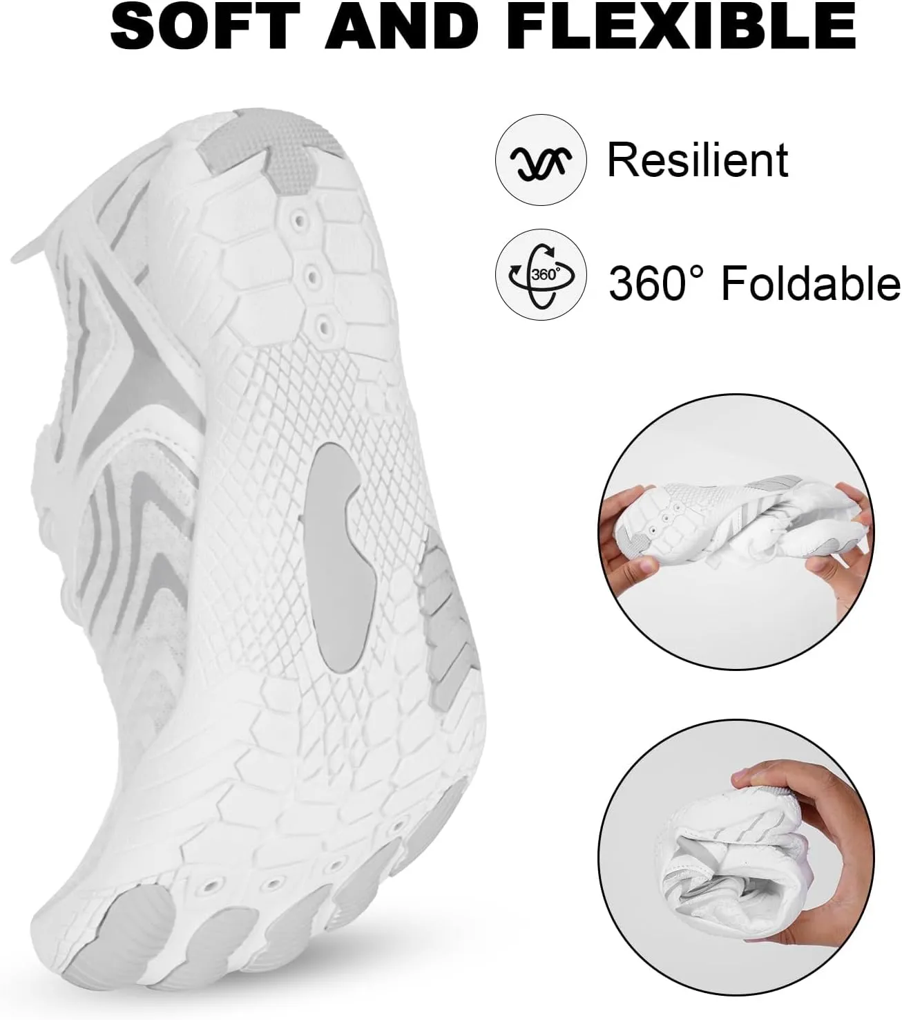 Thatrich Hike Shoes Footwear Womens Barefoot Walking Shoes Slip On Hiking Water Shoe Outdoor Waterproof Grounded Sneakers Wide Toe Box Unisex