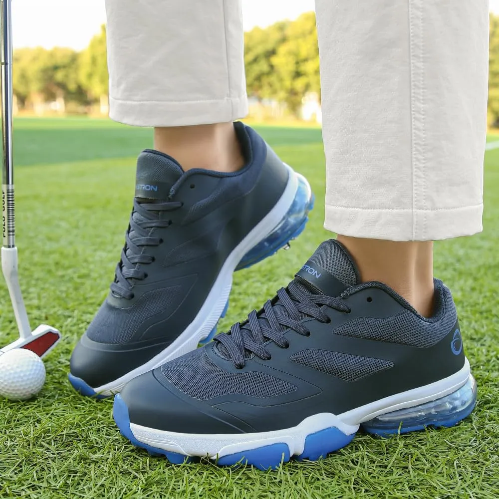 THESTRON New Men Golf Shoes 8 Spikes Professional Outdoor Golf Sport Sneaker for Men