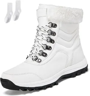 Thickened Outdoor Wear-Resistant Hiking Shoes, Orthopedic Waterproof Hiking Women's Winter Non-slip Warm Snow Boots