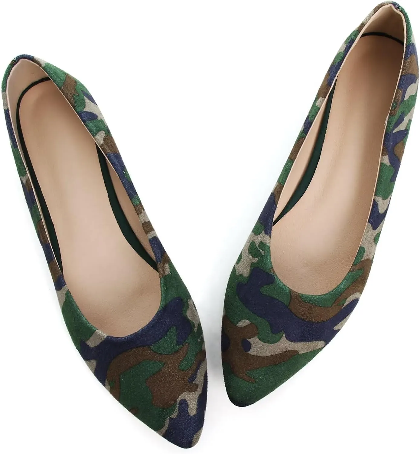 TN TANGNEST Womens Ballet Flats Pointed Toe Flat Shoes Cute Slip On Loafers Comfortable Dress Shoes
