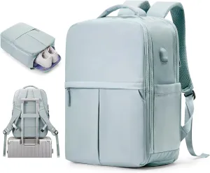 Travel Backpack Carry On Flight Approved Womens Backpack For Travel Essentials Mochila De Viaje Carry On Backpack For Women Men Airplanes Traveling Backpack Blue