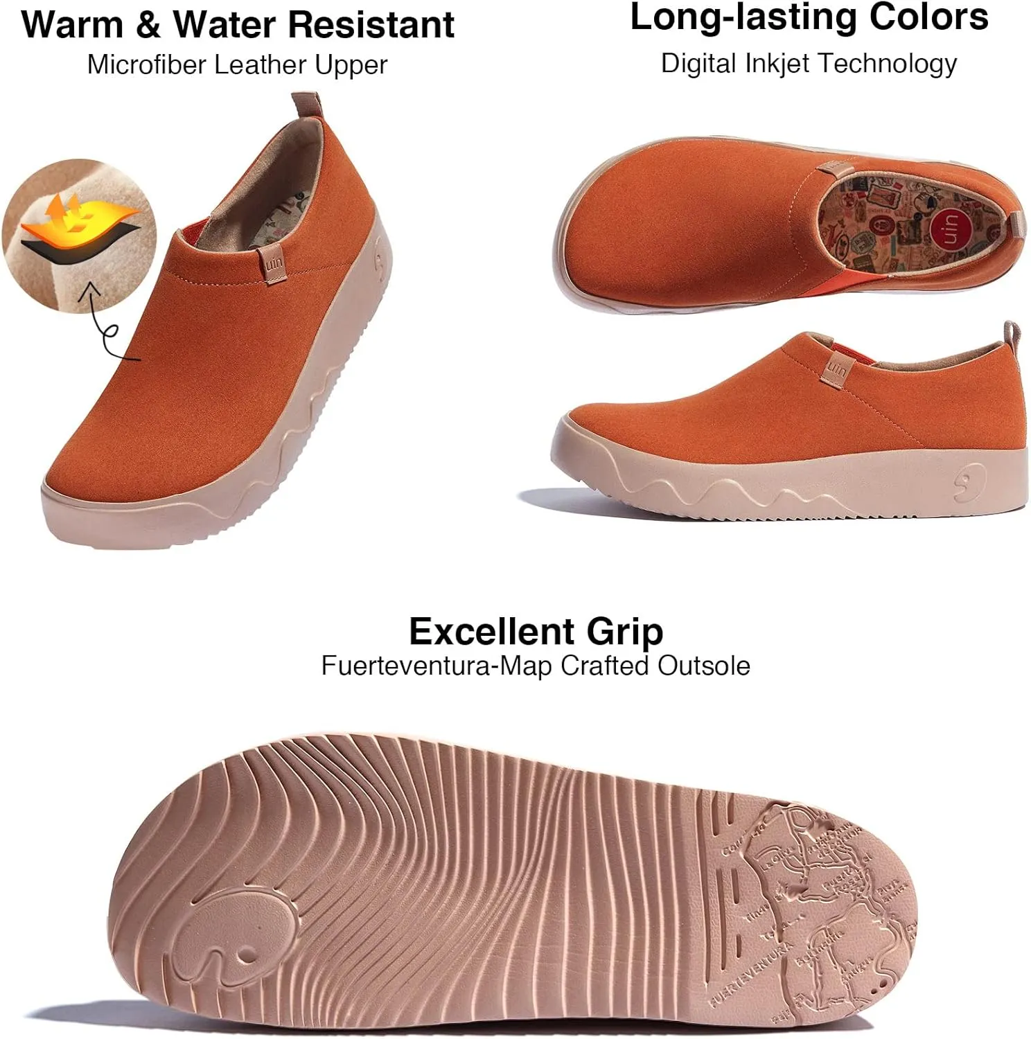 UIN Men's Fashion Sneakers Walking Art Travel Shoes Toledo Ⅸ