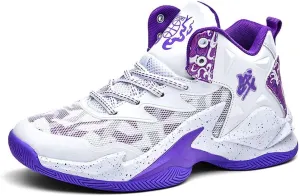 Unisex High Top Basketball Shoes Outdoor Sports Sneakers Athletic Running Tennis Shoes