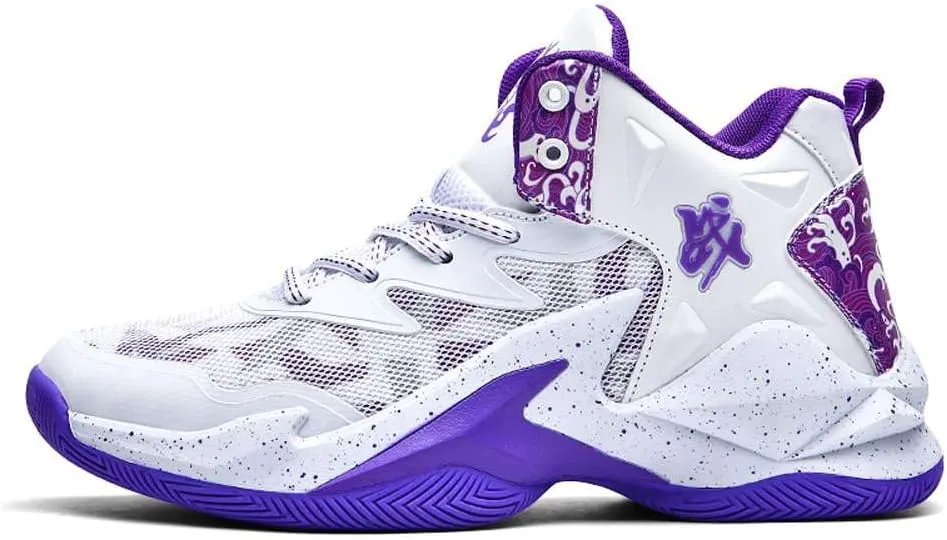 Unisex High Top Basketball Shoes Outdoor Sports Sneakers Athletic Running Tennis Shoes