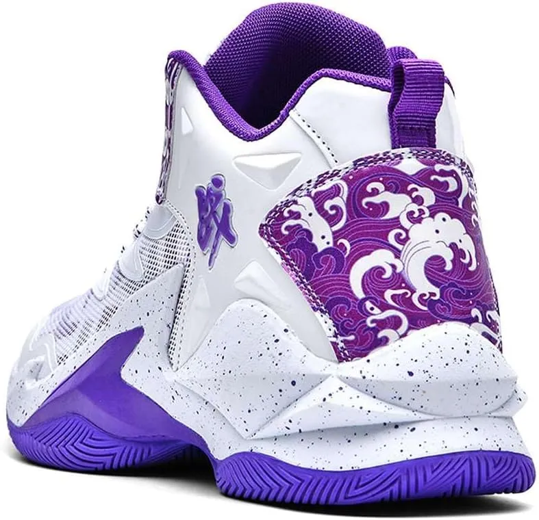 Unisex High Top Basketball Shoes Outdoor Sports Sneakers Athletic Running Tennis Shoes