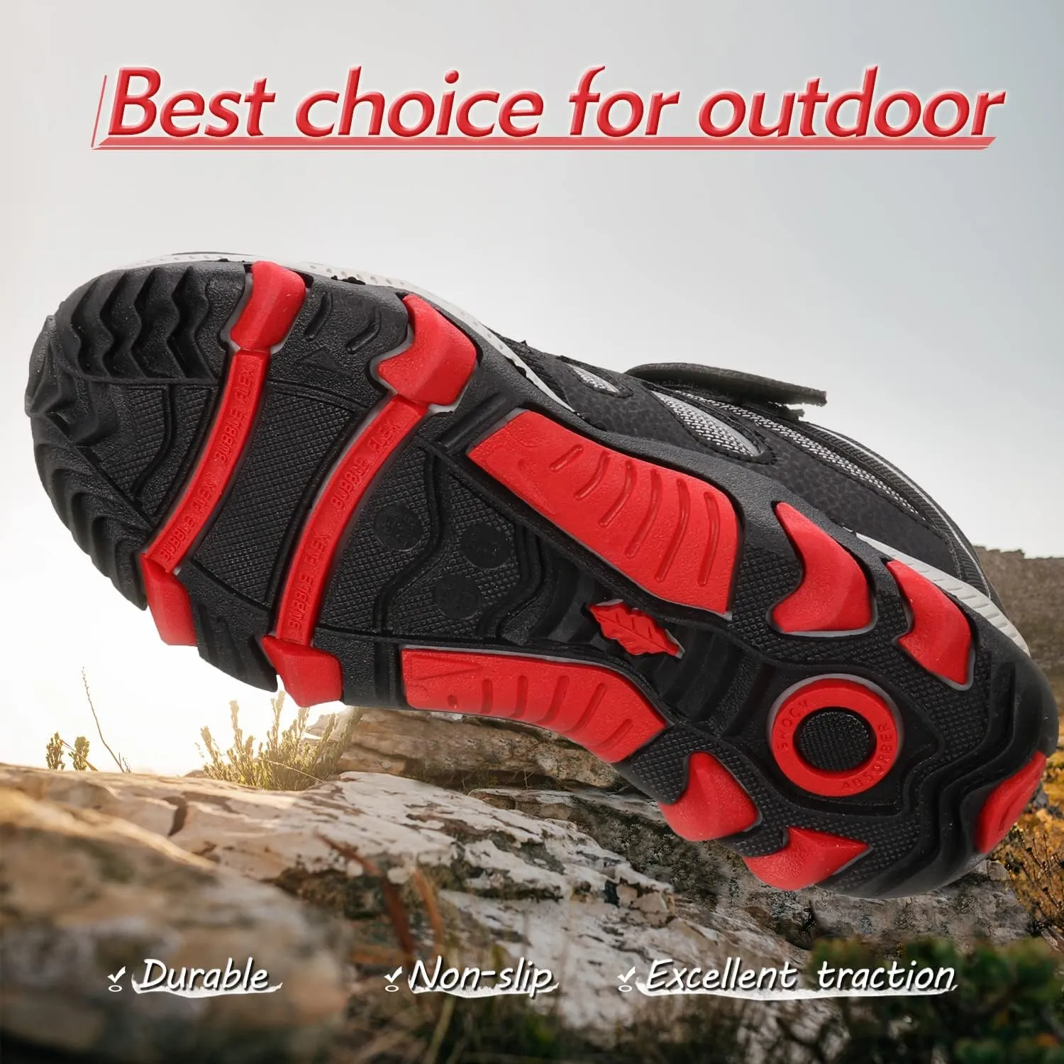 UOVO Boys Shoes Boys Sneakers Boys Tennis Running Hiking Shoes Kids Athletic Outdoor Sneakers Non-Slip Comfortable(Little/Big Boys)