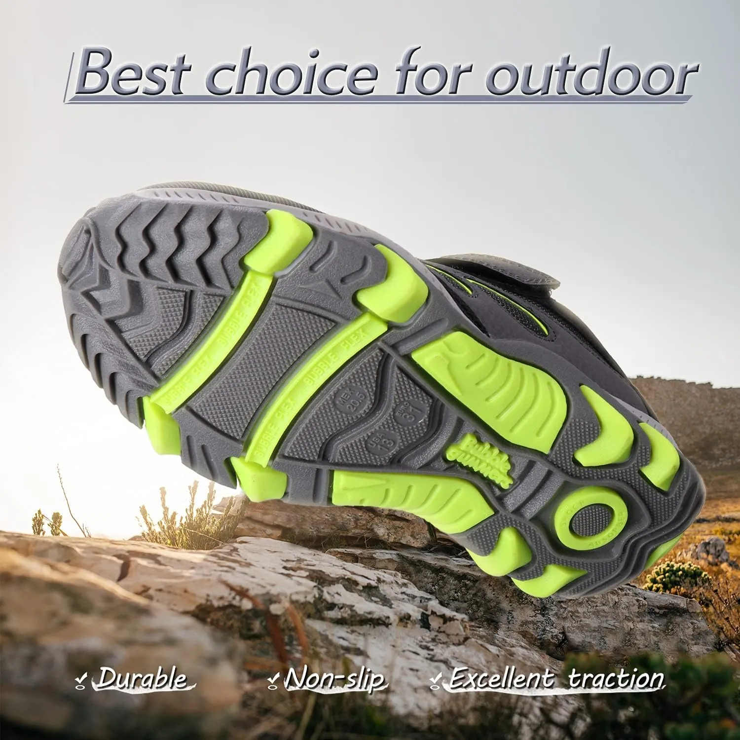UOVO Boys Shoes Boys Sneakers Boys Tennis Running Hiking Shoes Kids Athletic Outdoor Sneakers Non-Slip Comfortable(Little/Big Boys)