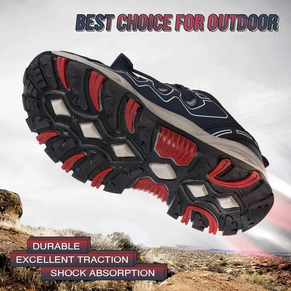 UOVO Boys Shoes Boys Tennis Running Sneakers Waterproof Hiking Shoes Kids Outdoor Fashion Sneakers Slip Resistant (Big/Little Boys)