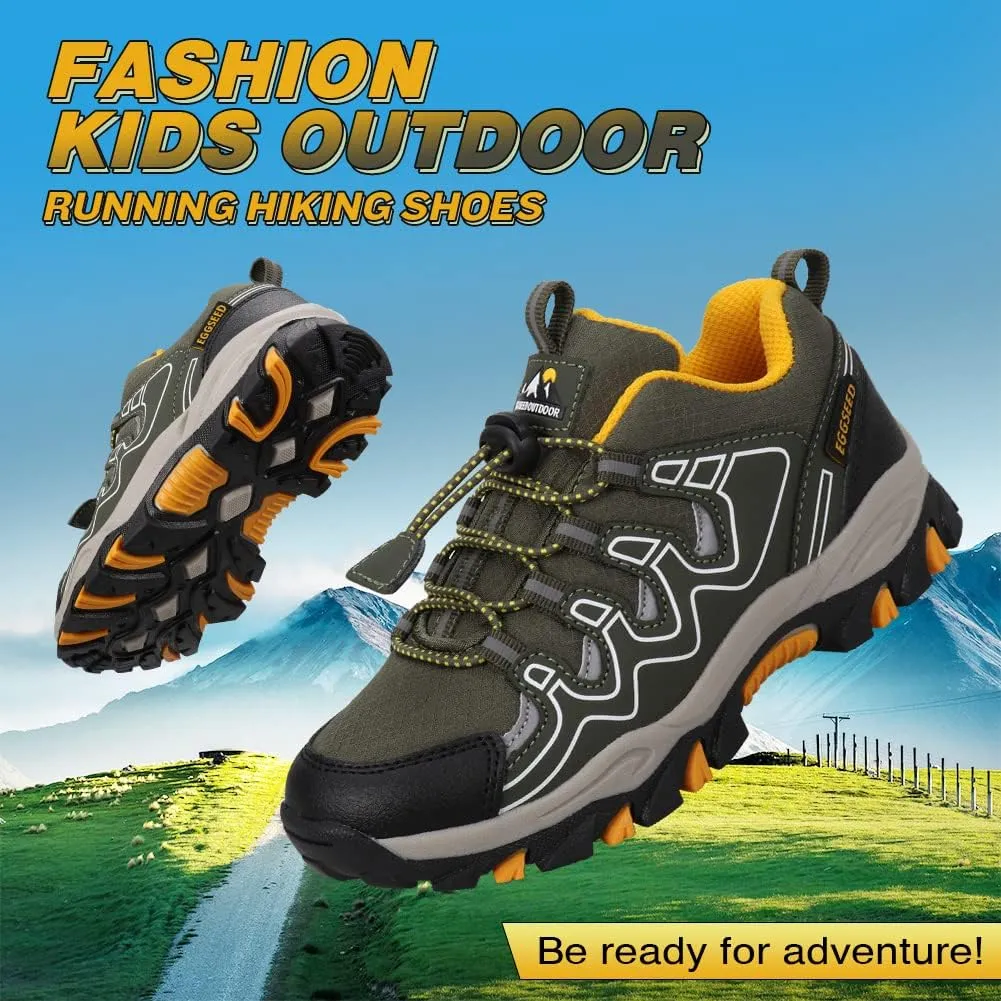 UOVO Boys Shoes Boys Tennis Running Sneakers Waterproof Hiking Shoes Kids Outdoor Fashion Sneakers Slip Resistant (Big/Little Boys)