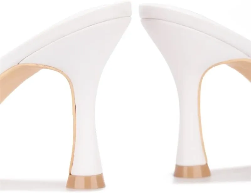 Veja Clear Square Toe Mid High Heels (Veja)