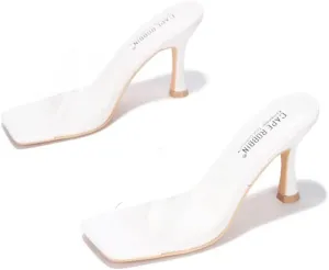 Veja Clear Square Toe Mid High Heels (Veja)