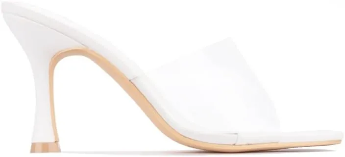 Veja Clear Square Toe Mid High Heels (Veja)