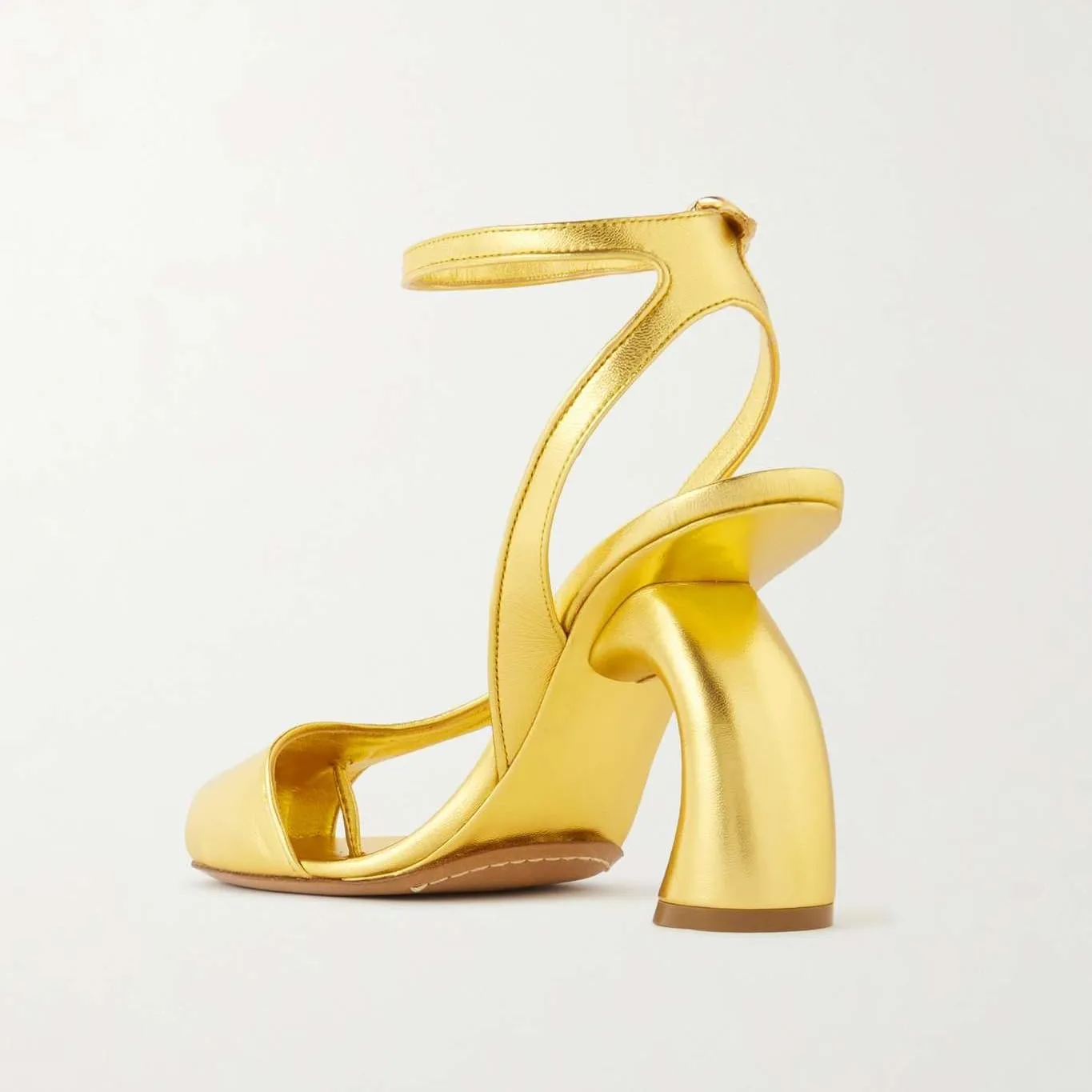 Vertundy Women's Flip Flop Heels High Heeled Sandals Leather Chunky Square Toe Adjustable Ankle Strap Buckle Thong Heeled Sandals