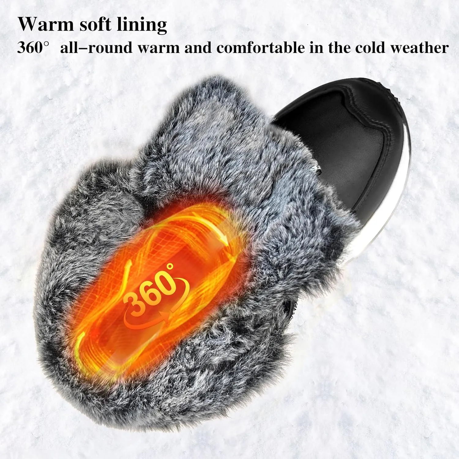 VITUOFLY Boys Hiking Boots Kids Hiking Shoes Girls Outdoor Warm Winter Snow Boots Adventure Trekking Shoes Anti-skid Sneakers Steel Buckle Durable Comfortable