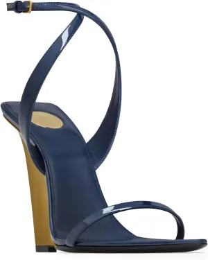Wedge Sandals for Women Strappy Wedge Heels Pointed Open Toe Heeled Sandals Buckle Ankle Strap Heels Sexy Wedding Dress Shoes