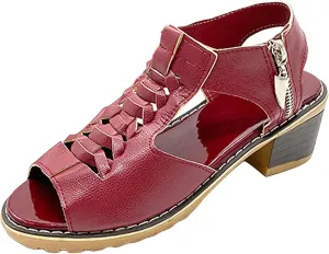 Wedge Sandals for Women Summer 2025 Fashion Toe Wedges Shoes Open Toe Cutout Zipper Chunky Heeled Sandals Ummer Beach Boho Comfortable Sandal with Arch Support Outdoor Shoes 2025