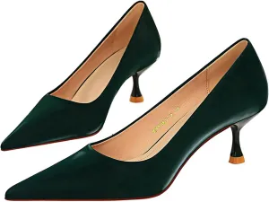 WENJIAZHIZHI Hollow-Out Lace Kitten Heeled Sandals Mesh Platform Stiletto Heels Dress Pumps Shoes for Women Sexy Closed Toe