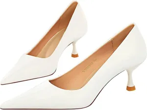 WENJIAZHIZHI Hollow-Out Lace Kitten Heeled Sandals Mesh Platform Stiletto Heels Dress Pumps Shoes for Women Sexy Closed Toe