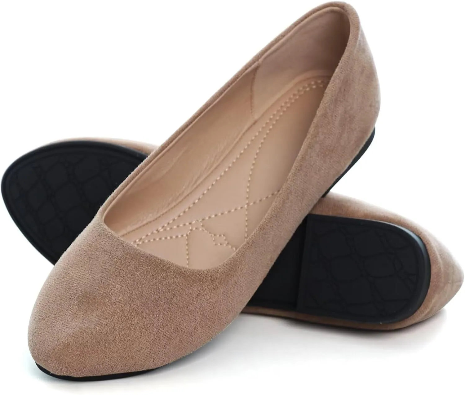 WENJIAZHIZHI Womens Camouflage Ballet Flats Dress Shoes for Women Dressy Comfortable Pointed Toe Slip On Shoes Go Hiking