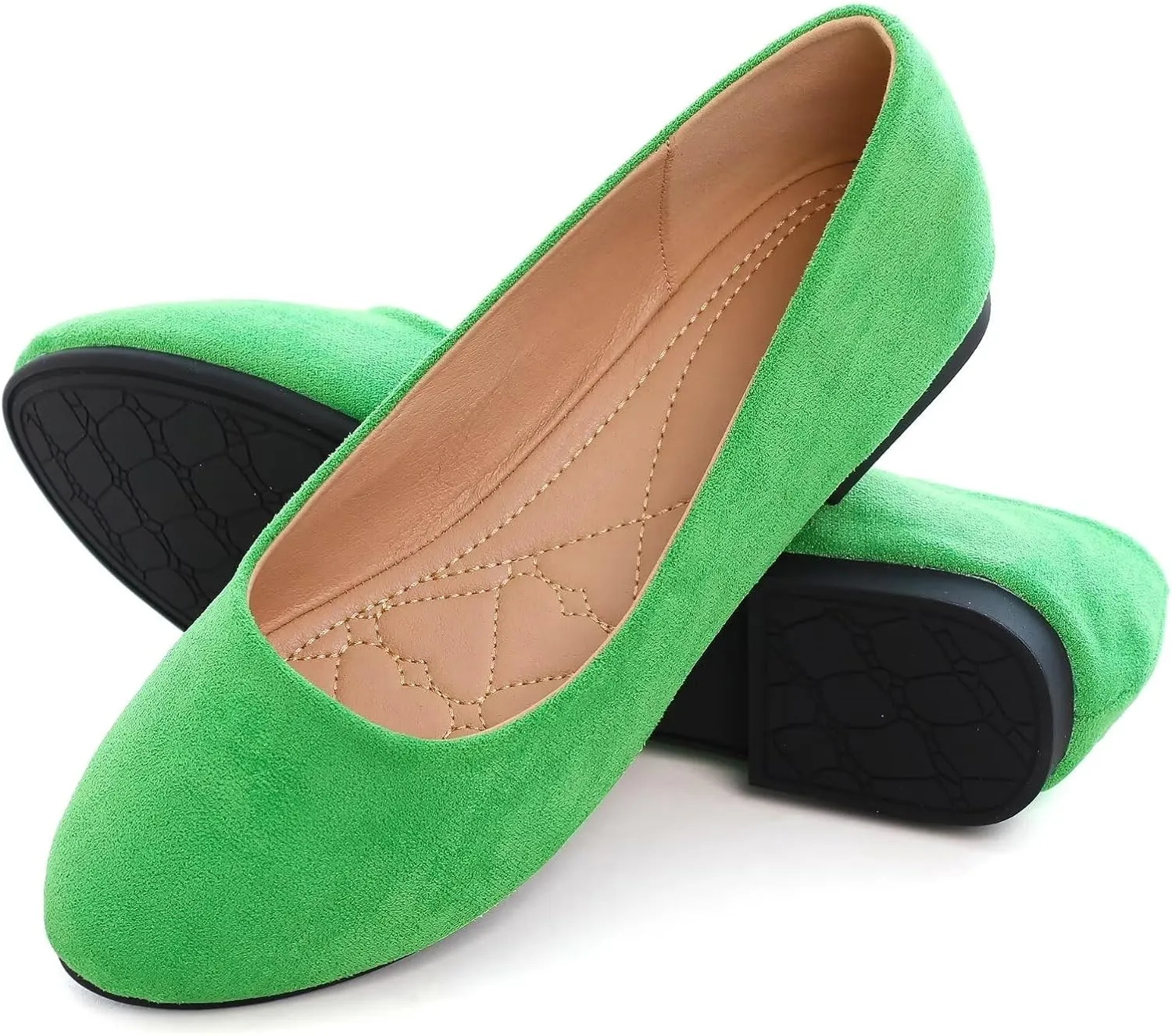 WENJIAZHIZHI Womens Camouflage Ballet Flats Dress Shoes for Women Dressy Comfortable Pointed Toe Slip On Shoes Go Hiking