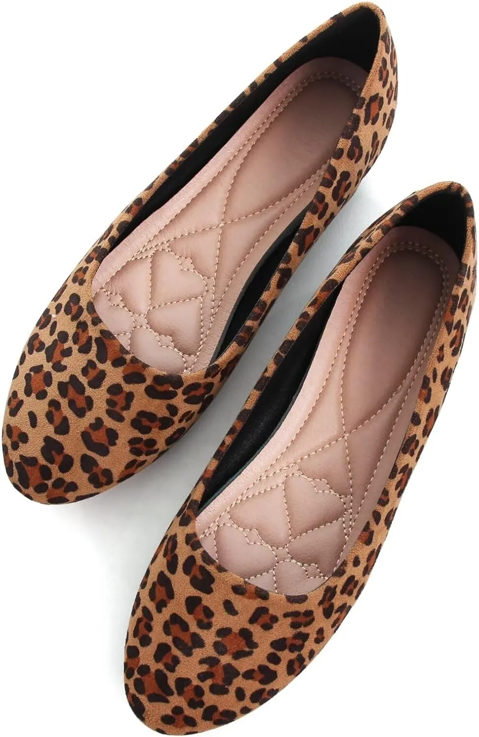 WENJIAZHIZHI Womens Camouflage Ballet Flats Dress Shoes for Women Dressy Comfortable Pointed Toe Slip On Shoes Go Hiking