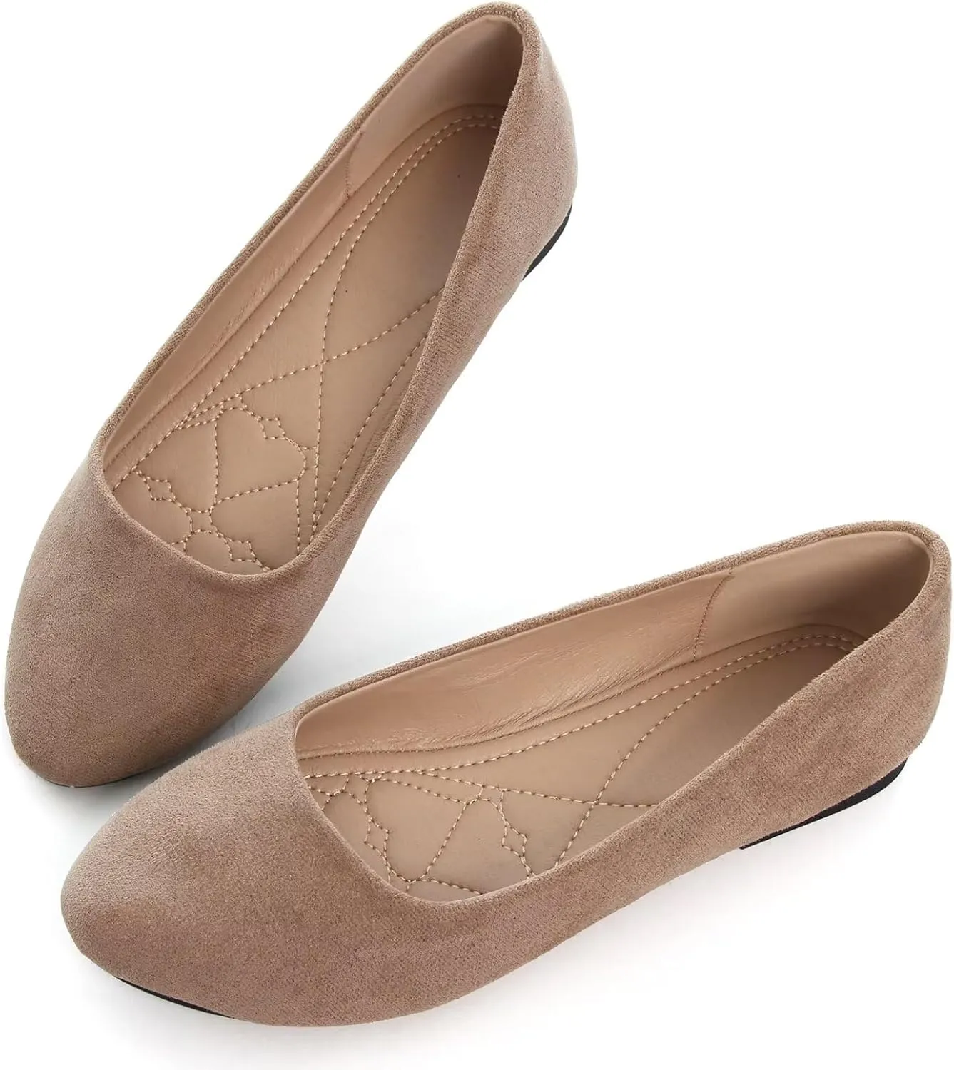 WENJIAZHIZHI Womens Camouflage Ballet Flats Dress Shoes for Women Dressy Comfortable Pointed Toe Slip On Shoes Go Hiking