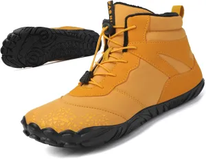 Winter Hike Barefoot boot Shoes for Women Men Waterproof Fleece warmth hiking boots Wide Toe Box Walking shoes