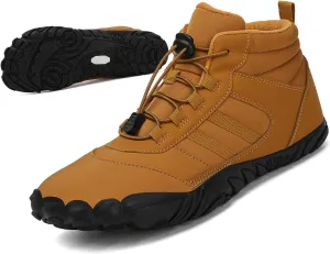 Winter Hike Barefoot boot Shoes for Women Men Waterproof Fleece warmth hiking boots Wide Toe Box Walking shoes