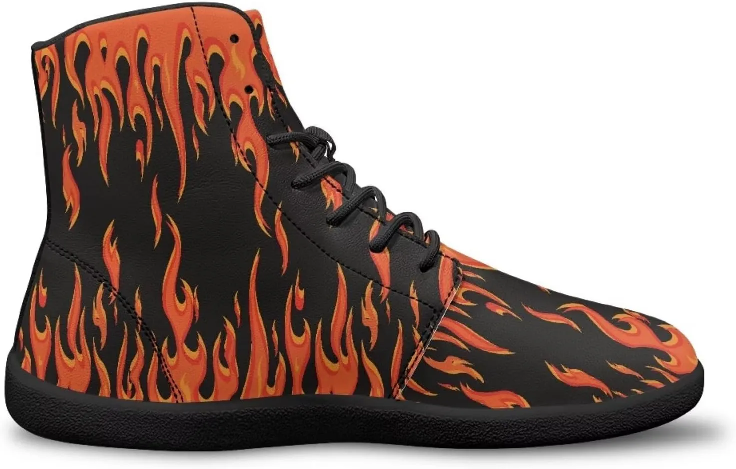 Women Men High Top Barefoot Shoes Lace Up Anti-Slip Active Sneakers