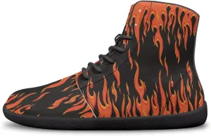Women Men High Top Barefoot Shoes Lace Up Anti-Slip Active Sneakers