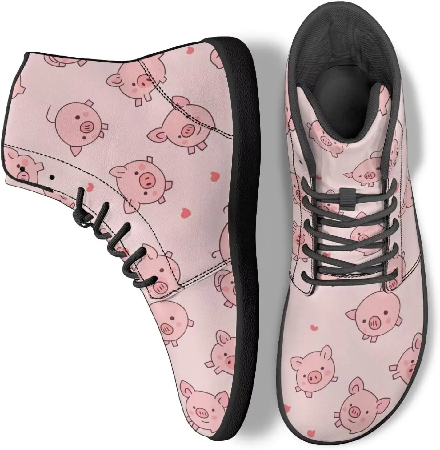 Women Men High Top Barefoot Shoes Lace Up Anti-Slip Active Sneakers