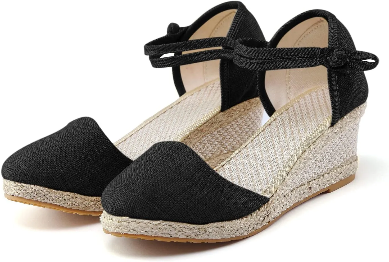 Women Ripple Sandals Platform Wedge Sandals Fashion Versatile Braided Buckle Breathable Wedge S Women Sandals Wide