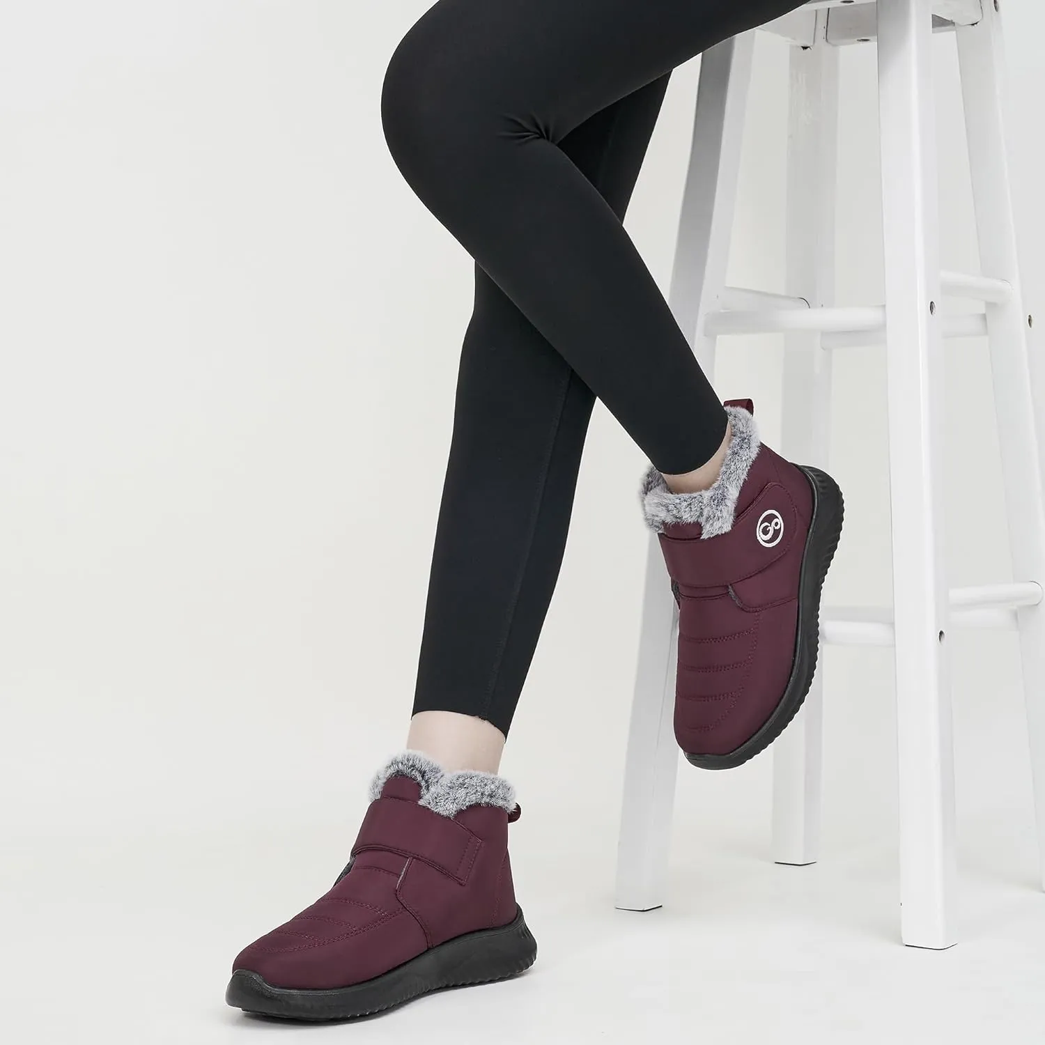 Women Snow Boots Waterproof: Fur Lined Warm Winter Boots for Women- Comfortable Non Slip Outdoor Walking Booties