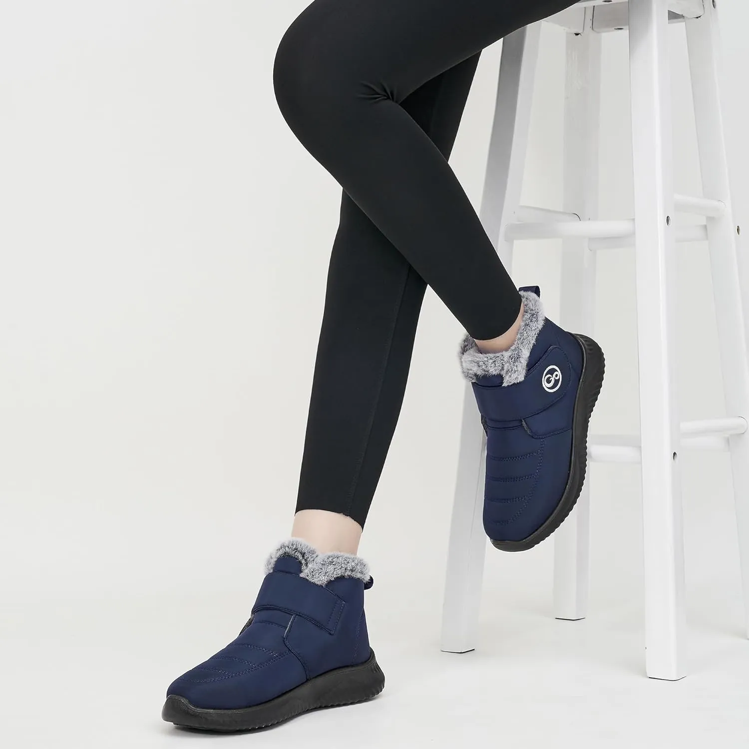 Women Snow Boots Waterproof: Fur Lined Warm Winter Boots for Women- Comfortable Non Slip Outdoor Walking Booties