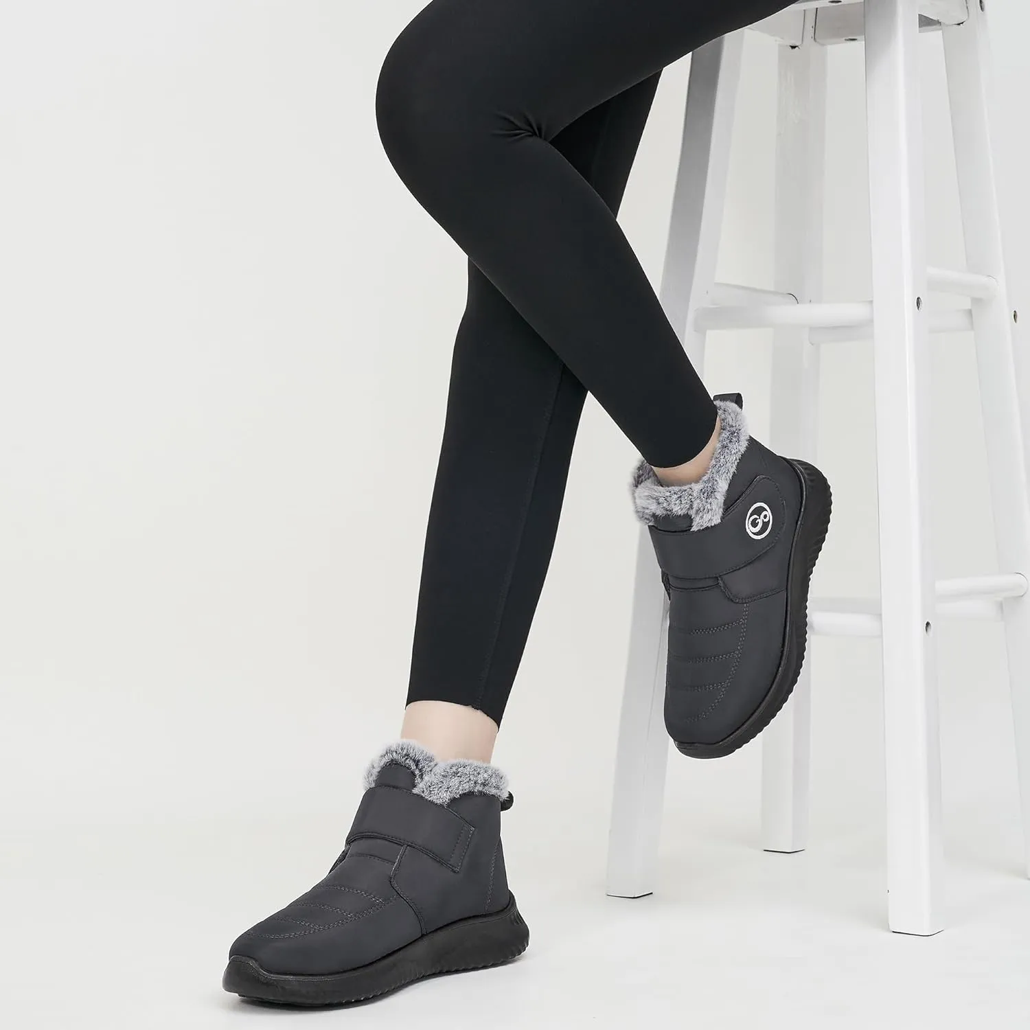 Women Snow Boots Waterproof: Fur Lined Warm Winter Boots for Women- Comfortable Non Slip Outdoor Walking Booties